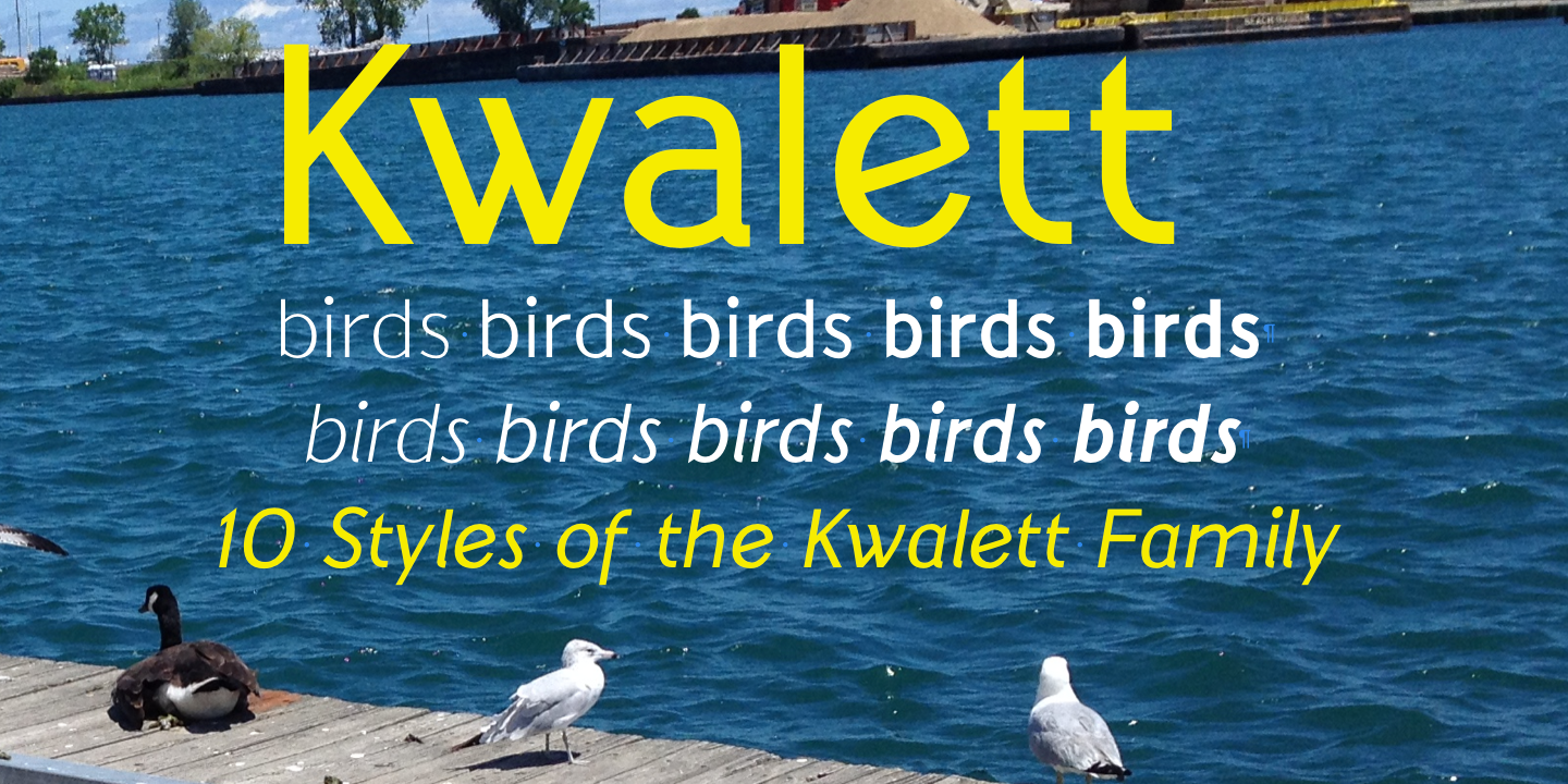 Kwalett Font preview